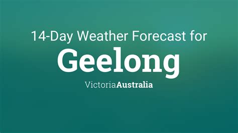geelong weather 14 day forecast